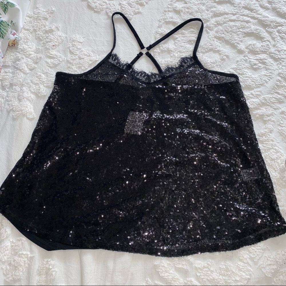 Almost famous sequin top size XL